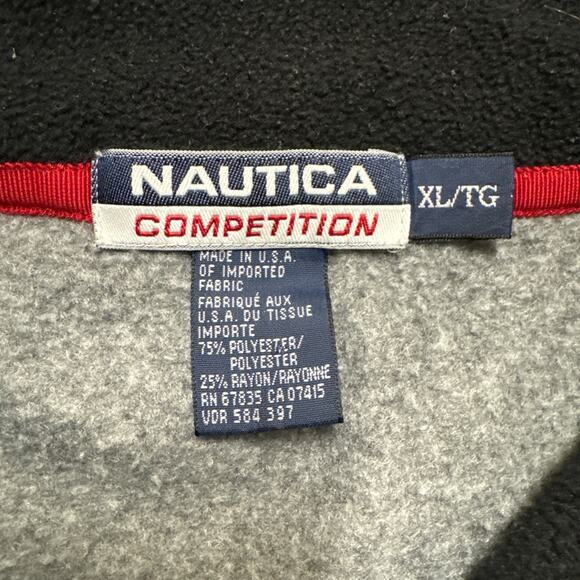 VINTAGE Nautica Competition 1/4 Zip Pullover Sweatshirt Fleece Men’s Size XL - Picture 6 of 7